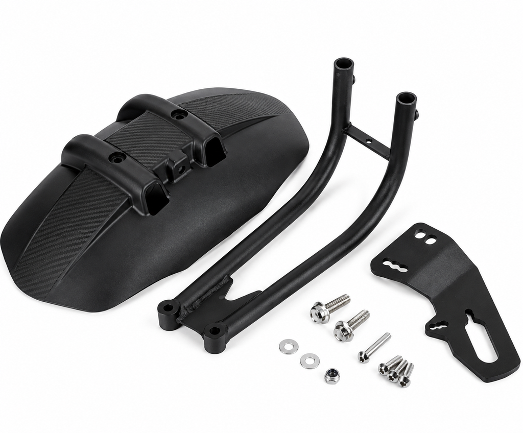 Guardabarro Universal Monobrazo Negro para Moto