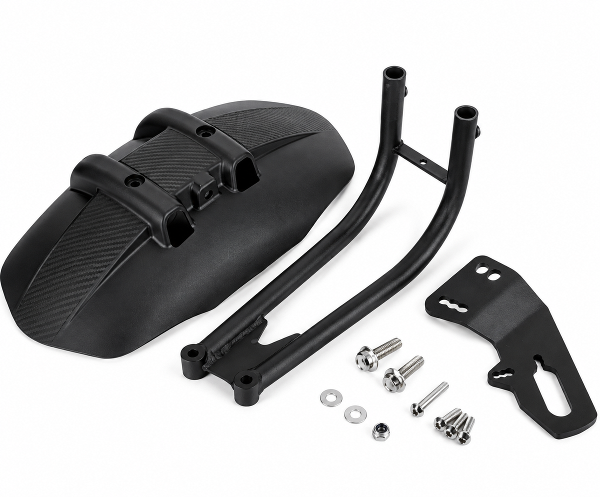 Guardabarro Universal Monobrazo Negro para Moto