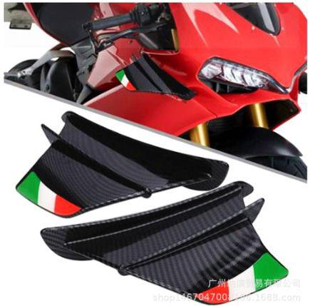 Aleron Lateral Carbono Tradicional Moto Lujo Accesorio