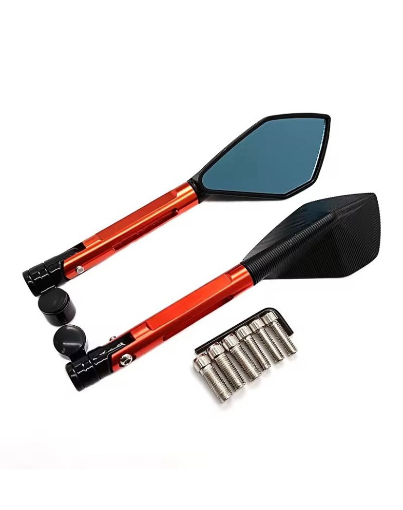 Espejos Tipo Rizoma 5 Puntas Vidrio Azul